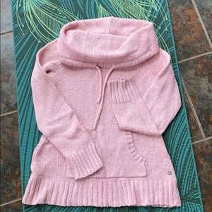 Pinkish peach Eddie Bauer cowl neck sweater
